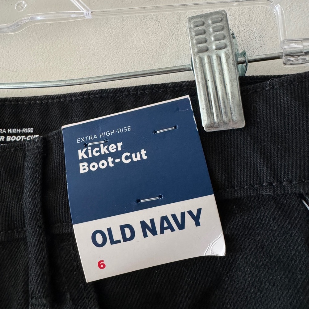 NEW! Old Navy Black DIY Raw Hem High Rise Shorts - Picture 4 of 4